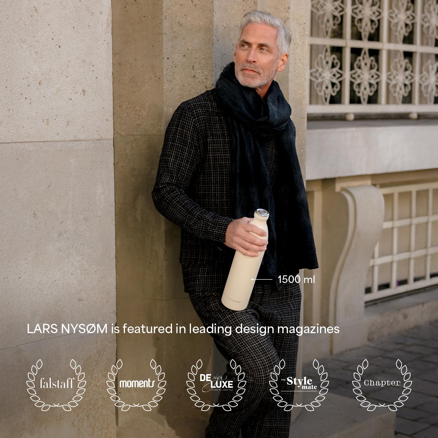 LARS NYSØM Stainless Steel Insulated Water Bottle 25oz Metal Water Bottles - Image 5