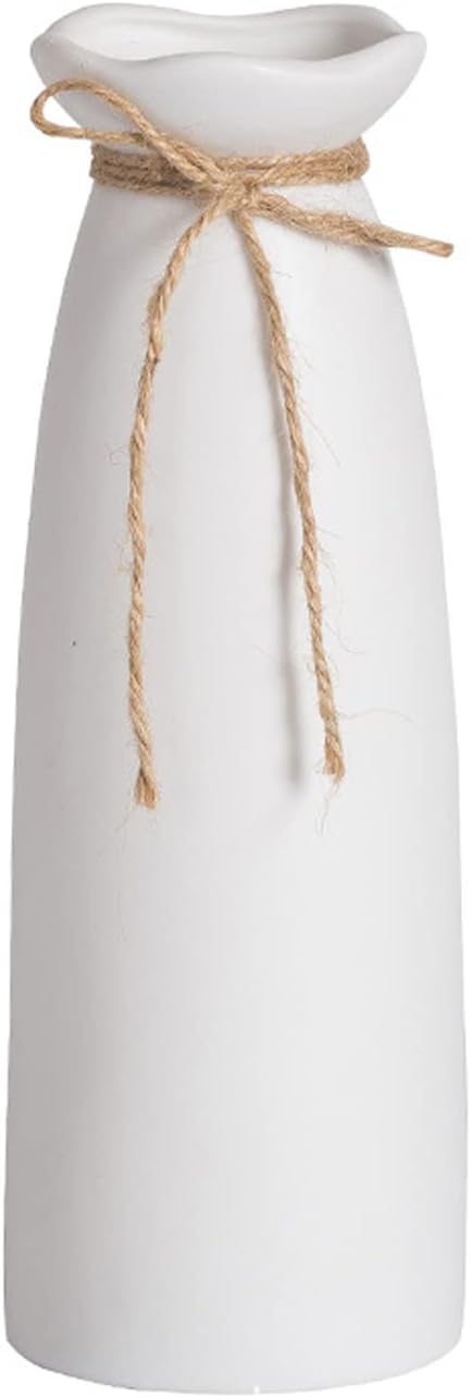 White Ceramic Vase-Flower Vase Drie...