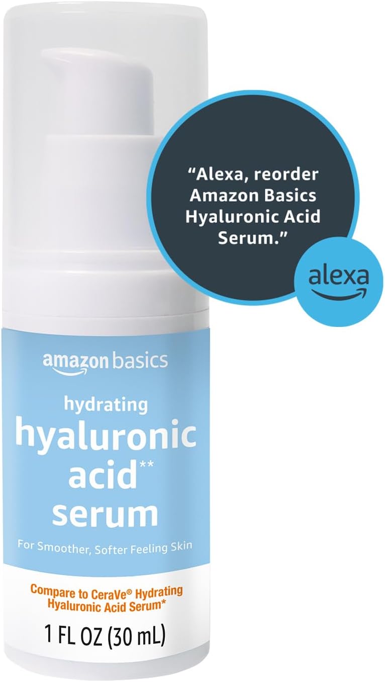 Amazon Basics Hydrating Hyaluronic Acid Serum with Essential Ceramides and Vitamin B, 1 Fluid Ounce - Image 7