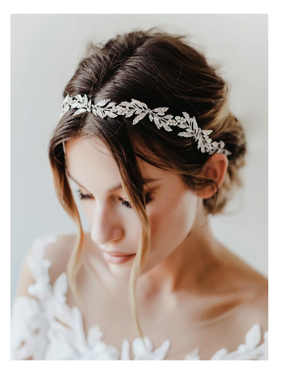 SWEETV Leaf Wedding Headpieces for ...