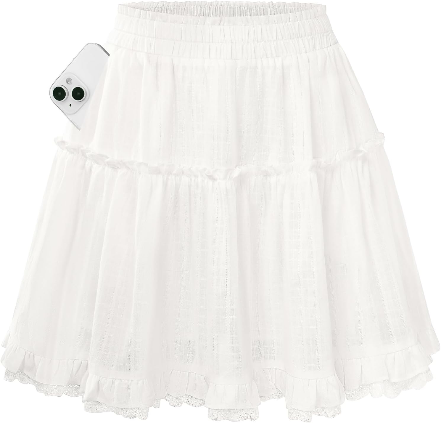 Kate Kasin Women Cotton Mini Skirt ...