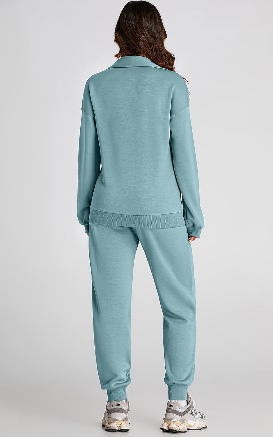 PRETTYGARDEN Long Sleeve Half Zip Sweatsuits Women 2 Piece Sets Outfits - Image 5