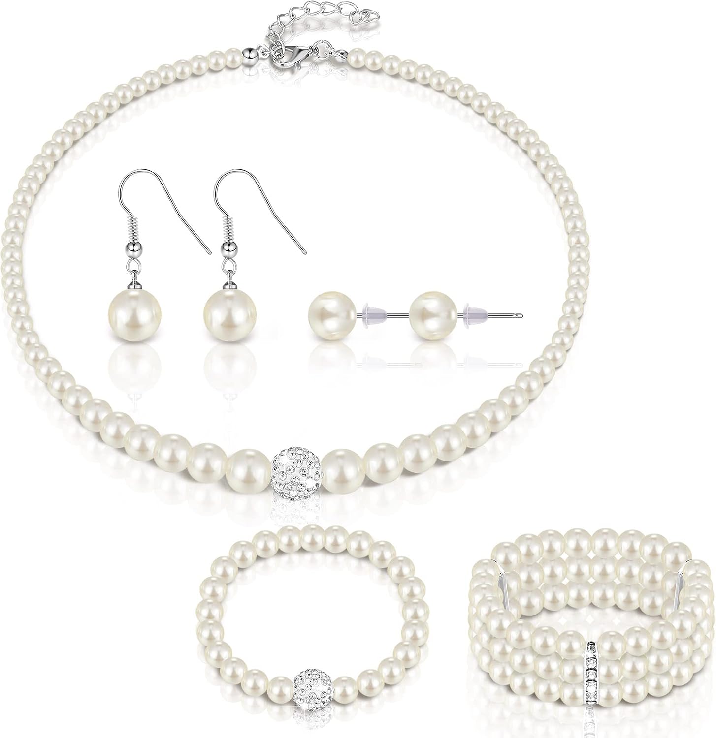 Glenmal Pearl Jewelry Set Women Wed...