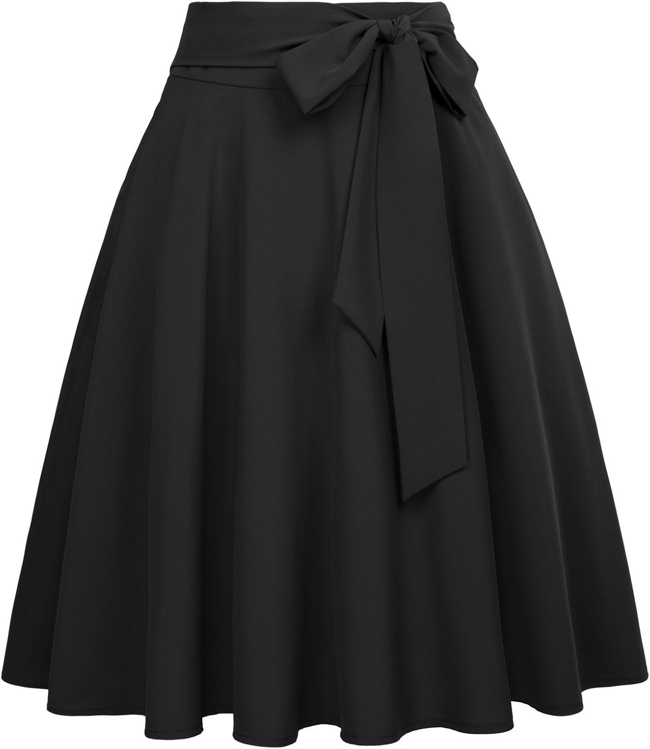 Belle Poque Women High Waisted A Line Skirt with Pockets