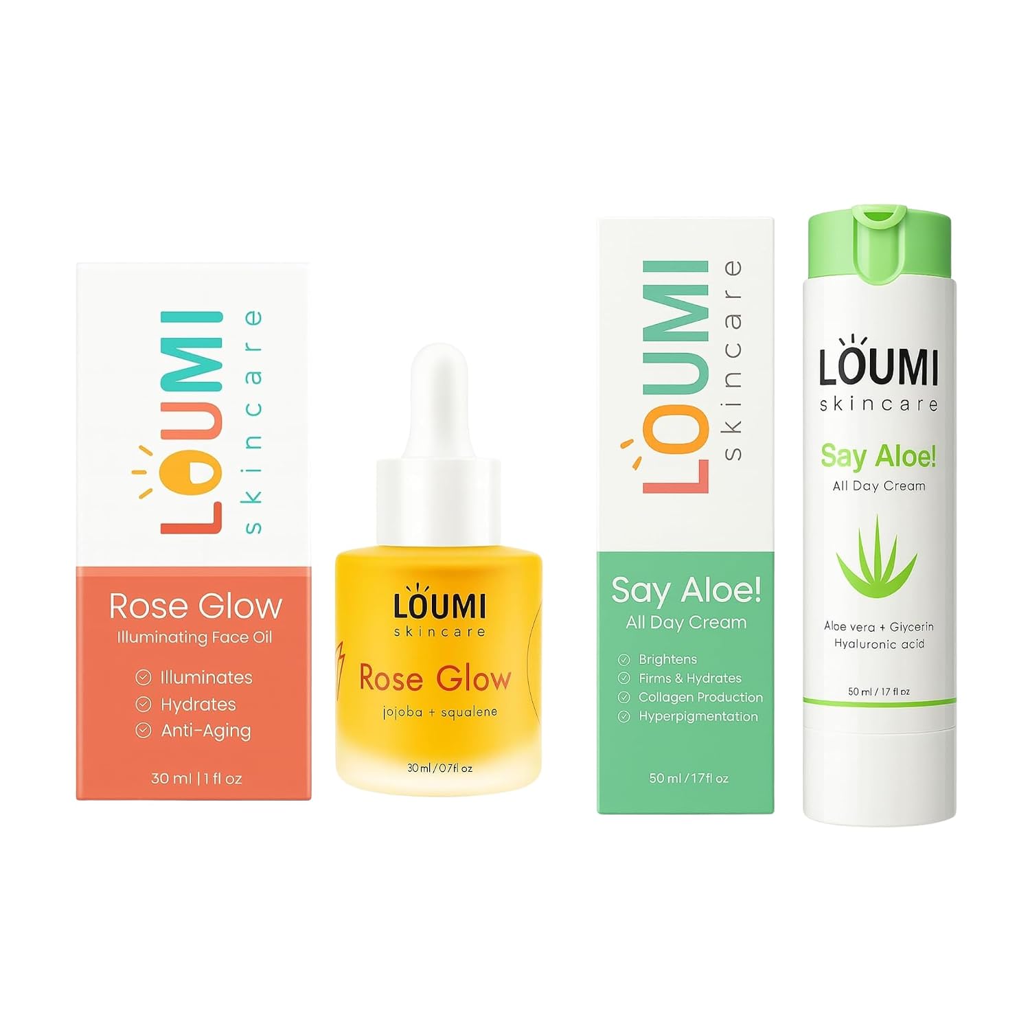 LOUMI Skincare Glow & Aloe Duo...