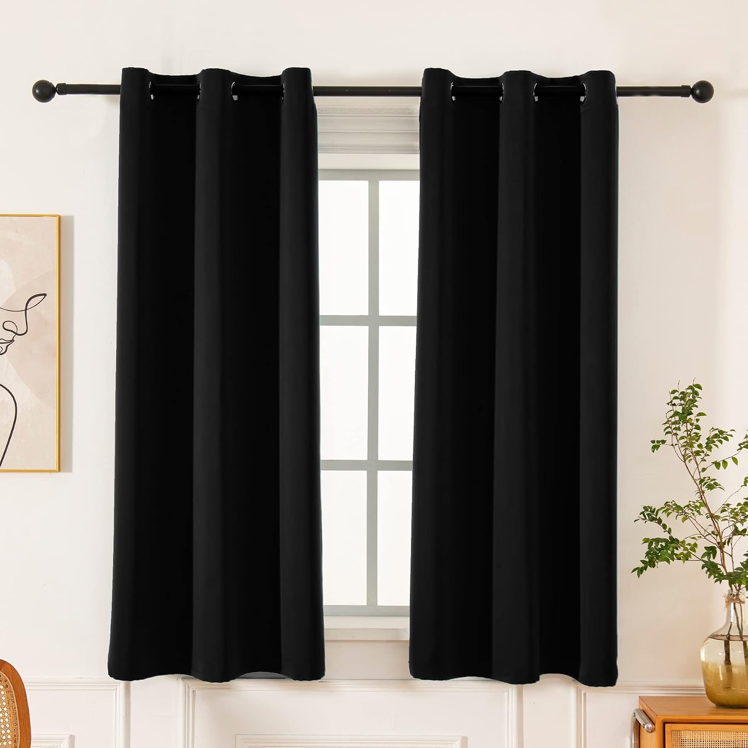 Pickluc Grommet Blackout Curtain fo...