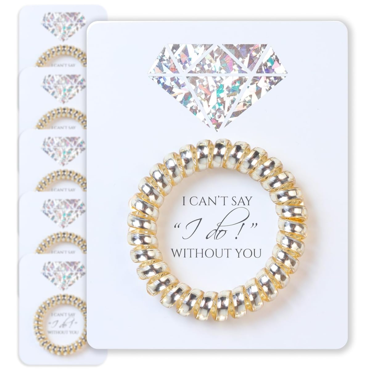 Set of 6 Bridesmaid Gifts Spiral Ha...
