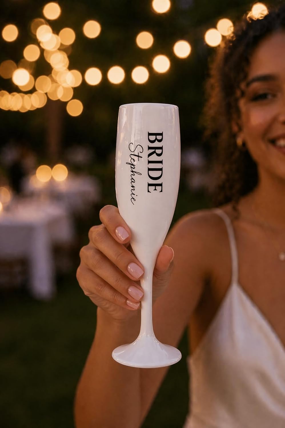 Personalized Acrylic Champagne Flutes Set for Bride & Bridesmaids – Custom Engraved Wedding Toast Glasses – Bachelorette Party, Bridal Shower, Wedding Day Keepsake - Image 6