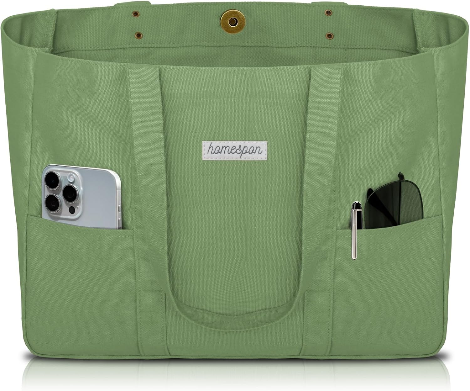 HOMESPON Large Canvas Tote Bag, Mag...