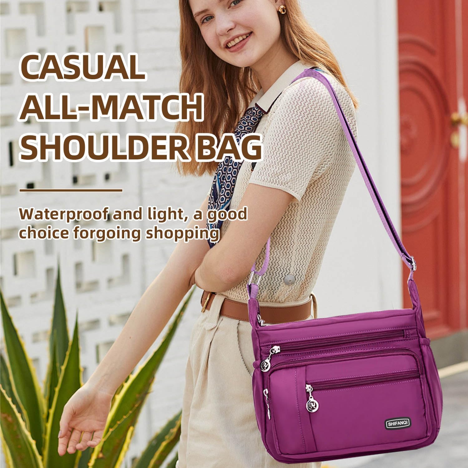 Crossbody Bag for Women,Multi Pockets Cross Body Purses for Women, Ladies Shoulder Bag, Travel Purses and Handbags - Image 7