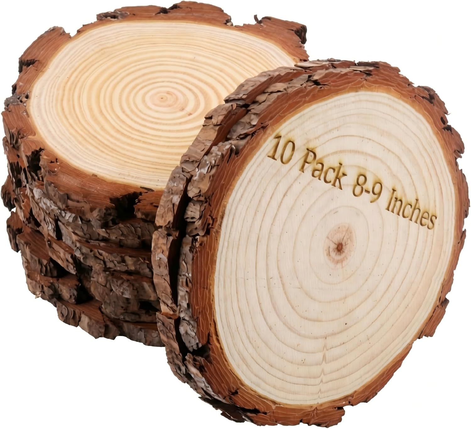 SENMUT Large Wood Slices, 10 Pack 8...