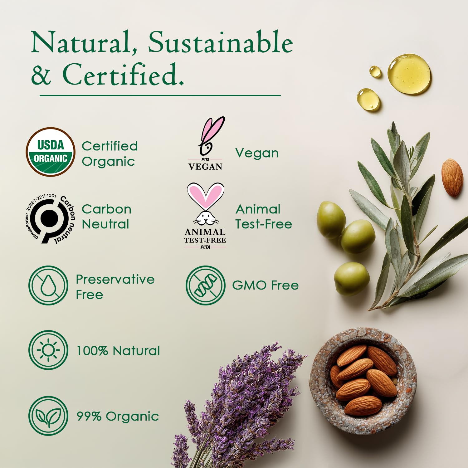 Ancient Greek Remedy Body Oil - Organic After Shower Face Oil & Body Moisturizer for Dry Skin - Almond, Jojoba, Olive, Lavender, Vitamin E Oils - Natural Clean Facial Skincare for Women & Men 4 oz - Image 3