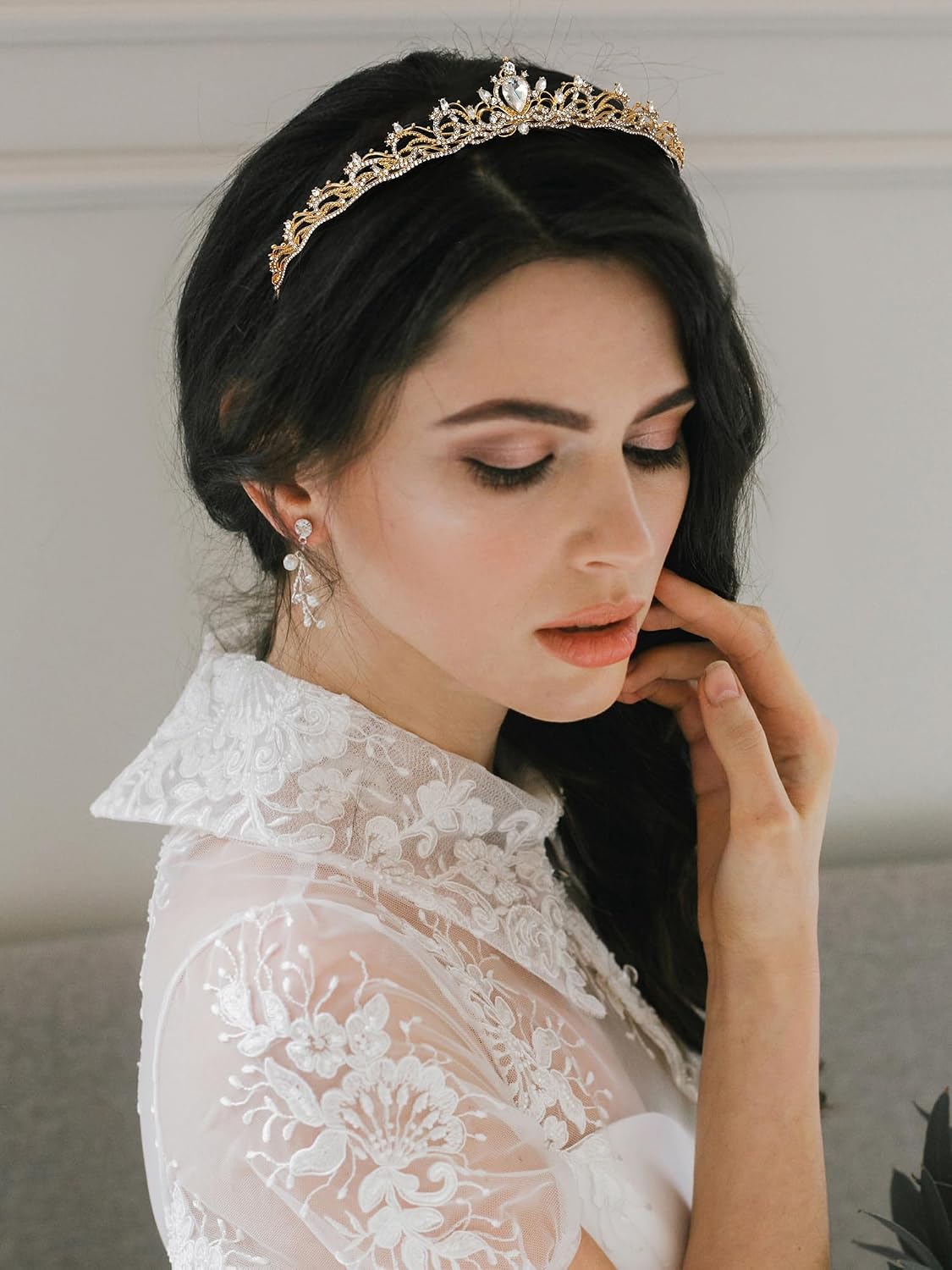 SWEETV Tiaras for Women, Wedding Bridal Tiara, Queen Princess Crown - Image 2