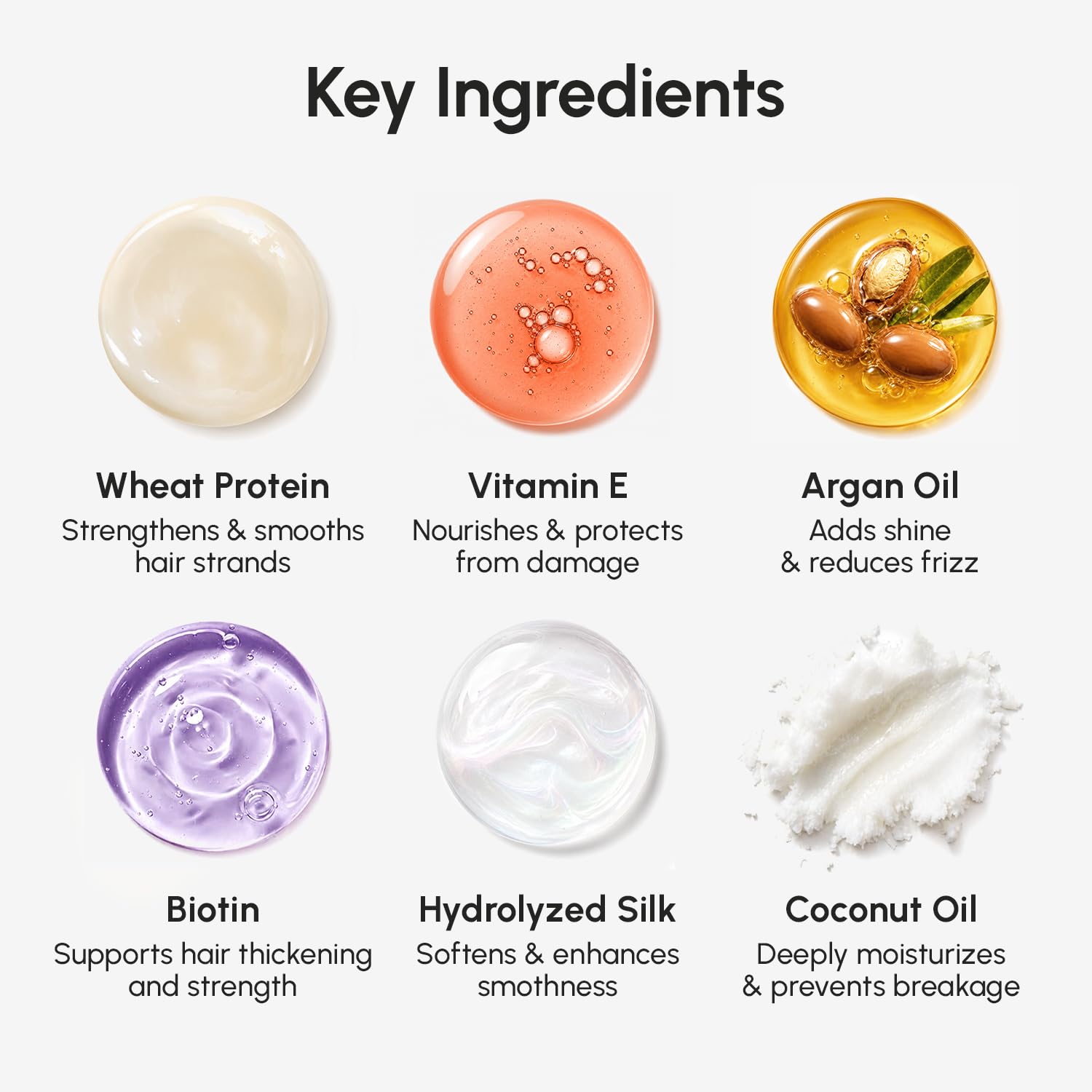 MAREE Hair Oil for Frizzy Hair with Argan Oil, Keratin & Biotin – Hair Serum for Dry and Curly Hair Gloss – Frizz Control Hair Care Products for Women – Aceite Para el Cabello – 50 ml - Image 6