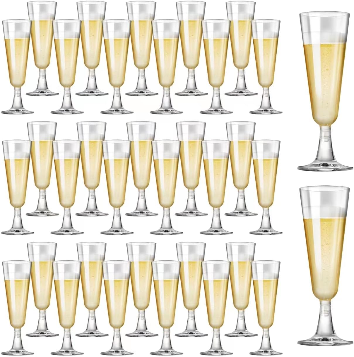 SUREHOME Plastic Champagne Flutes 4...