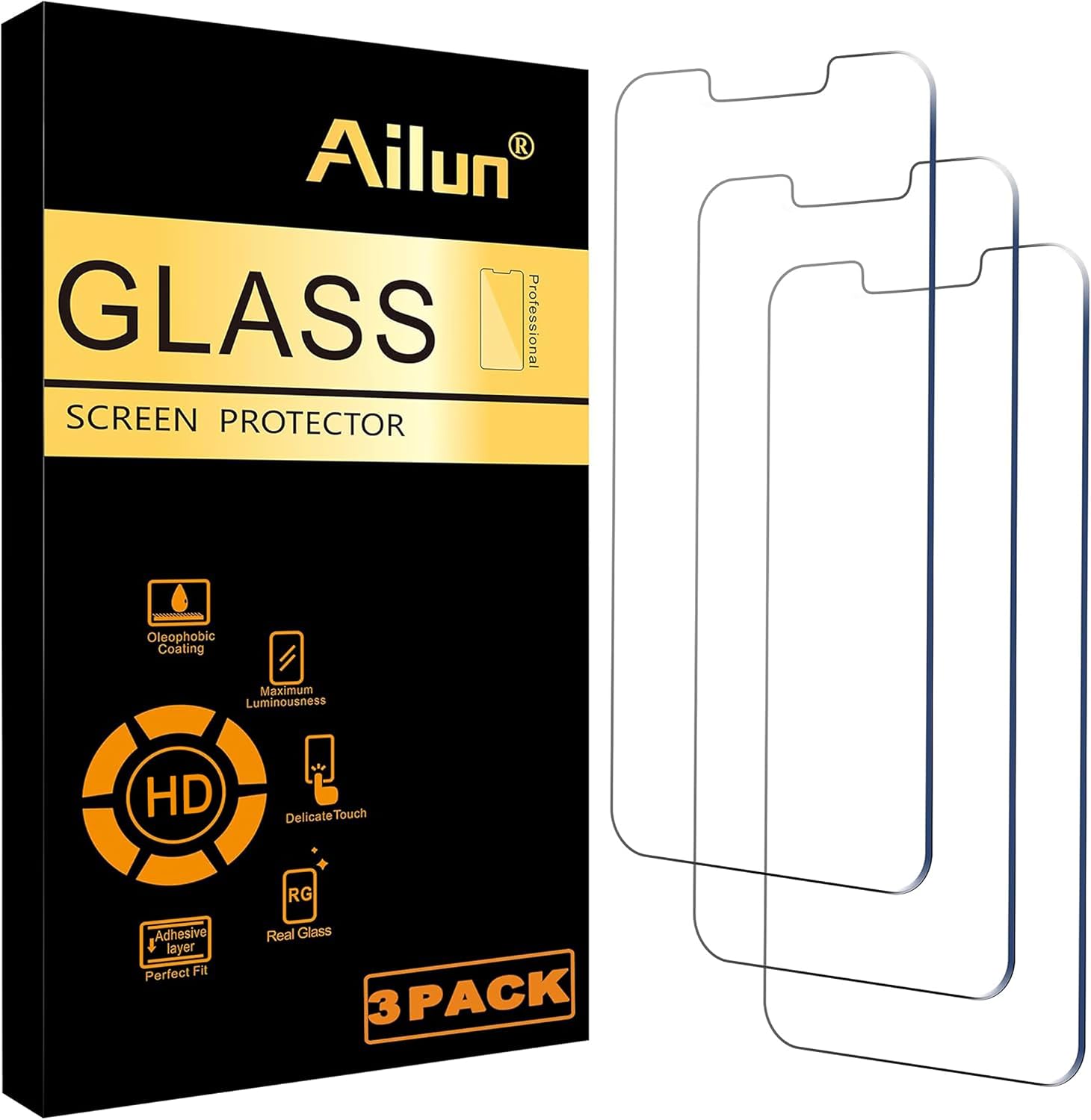 Ailun 3 Pack Screen Protector for i...