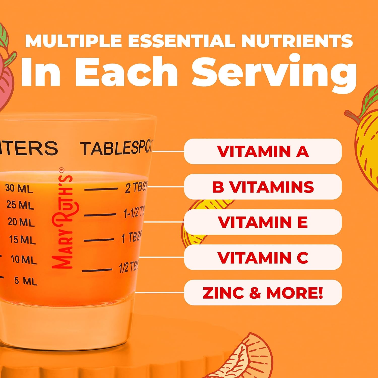 MARYRUTH'S Liquid Multivitamin + Hair Growth, Clinically Thicker Hair, 15oz - Image 5