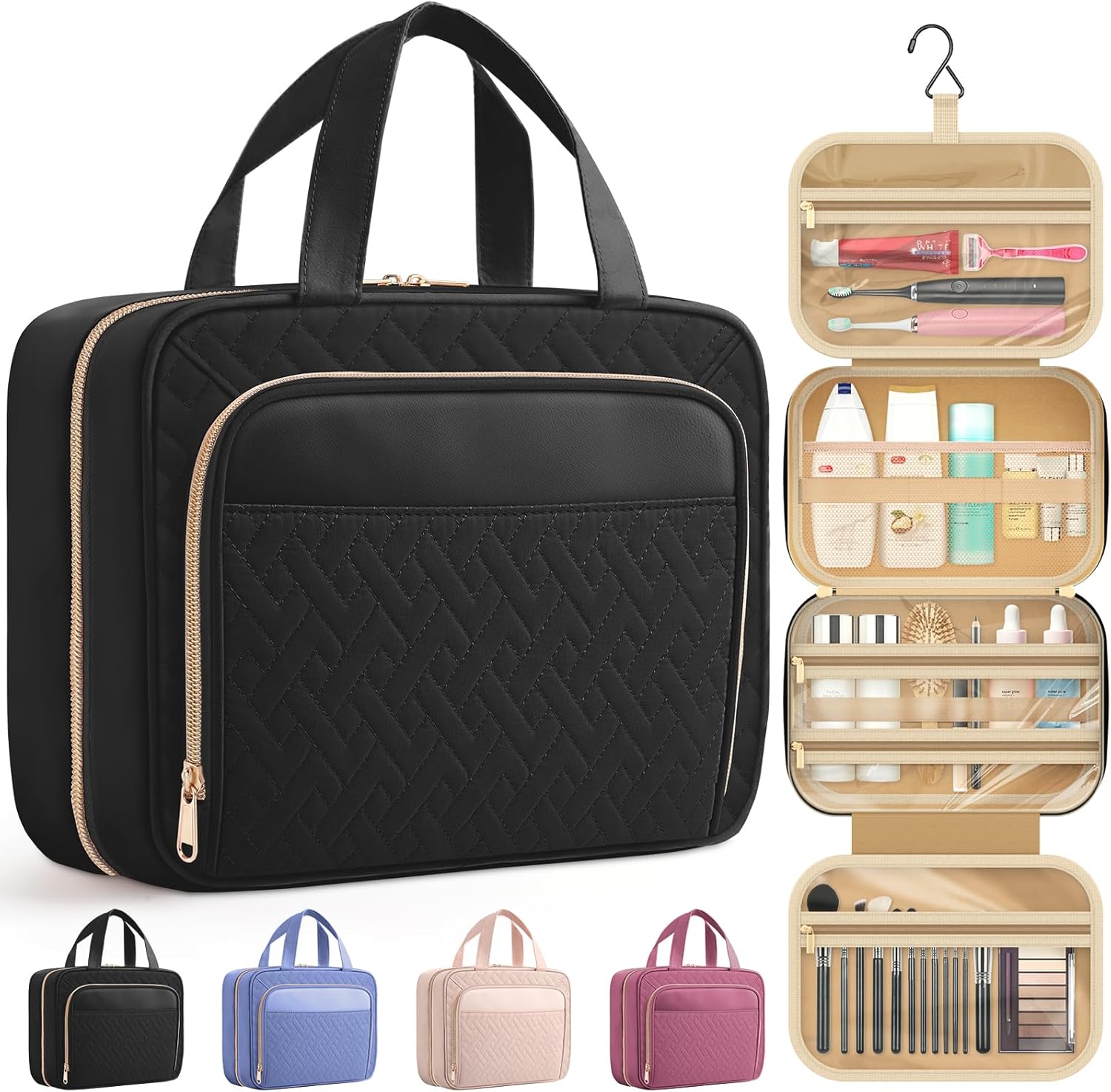 HOTOR Hanging Travel Toiletry Bag W...