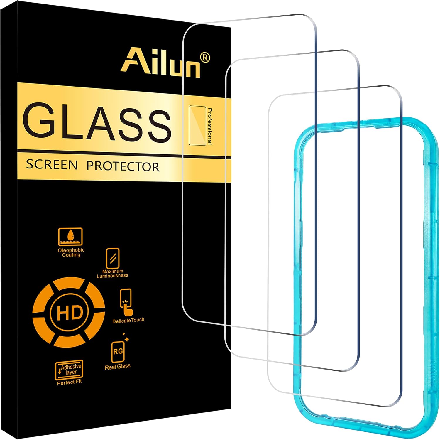 Ailun 3 Pack Screen Protector for i...