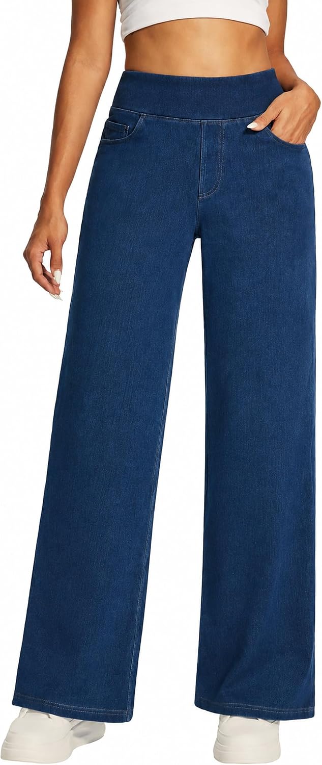 Wide Leg Jeans for Women Trendy Str...