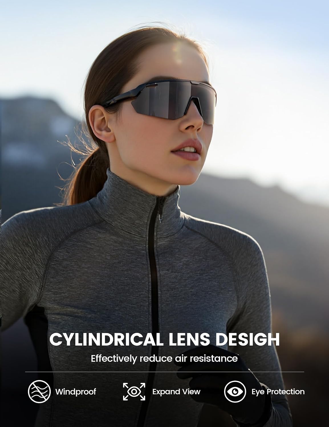 Lamicall 24g Polarized Sports Sunglasses for Men Women - UV400 Protection Sun Glasses for Baseball Running Cycling Fishing - Image 4