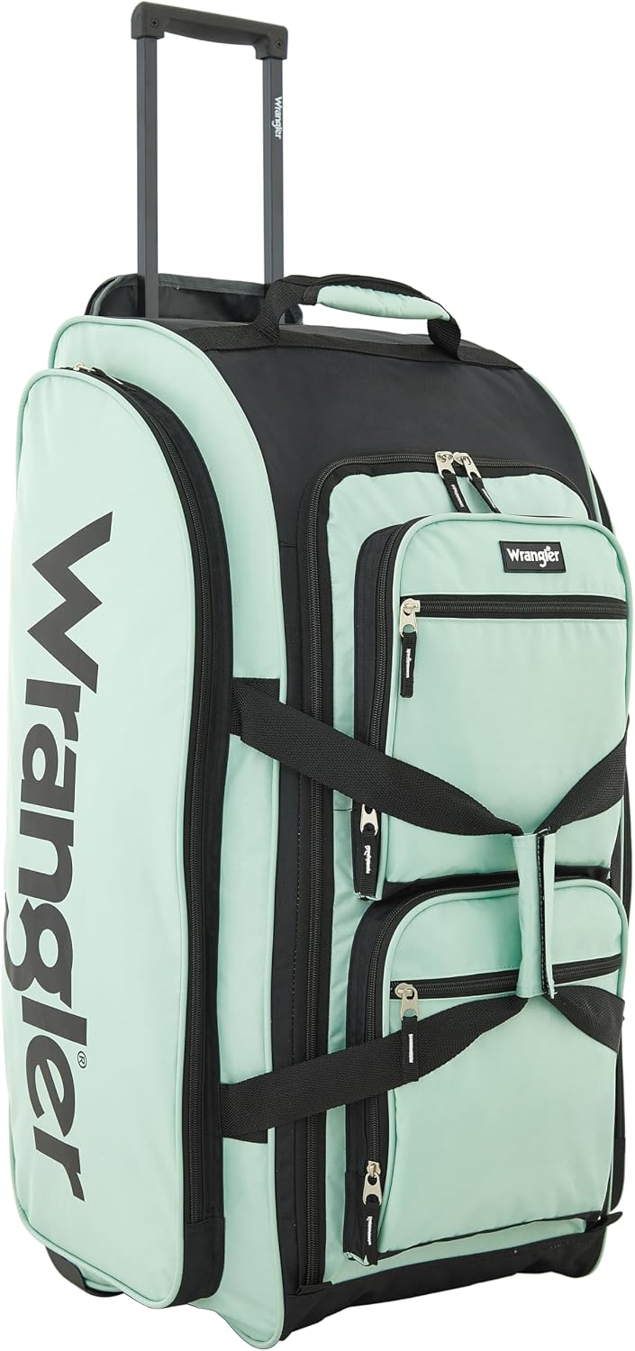 Wrangler Wesley Rolling Duffel Bag,...