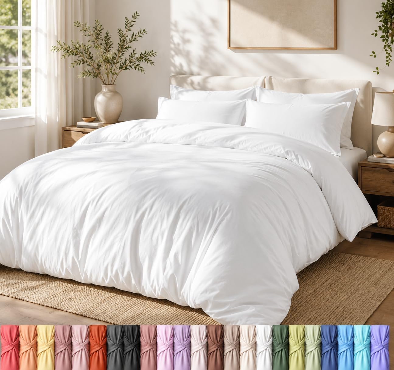 Utopia Bedding Duvet Cover Set with...
