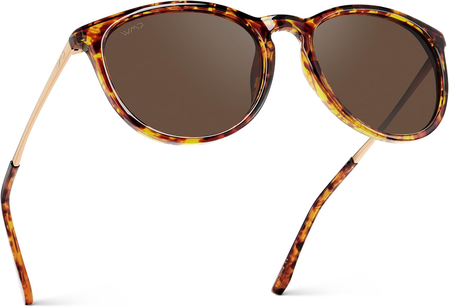 WearMe Pro Drew Women's Polarized Sunglasses, Retro Round Frame, UV400