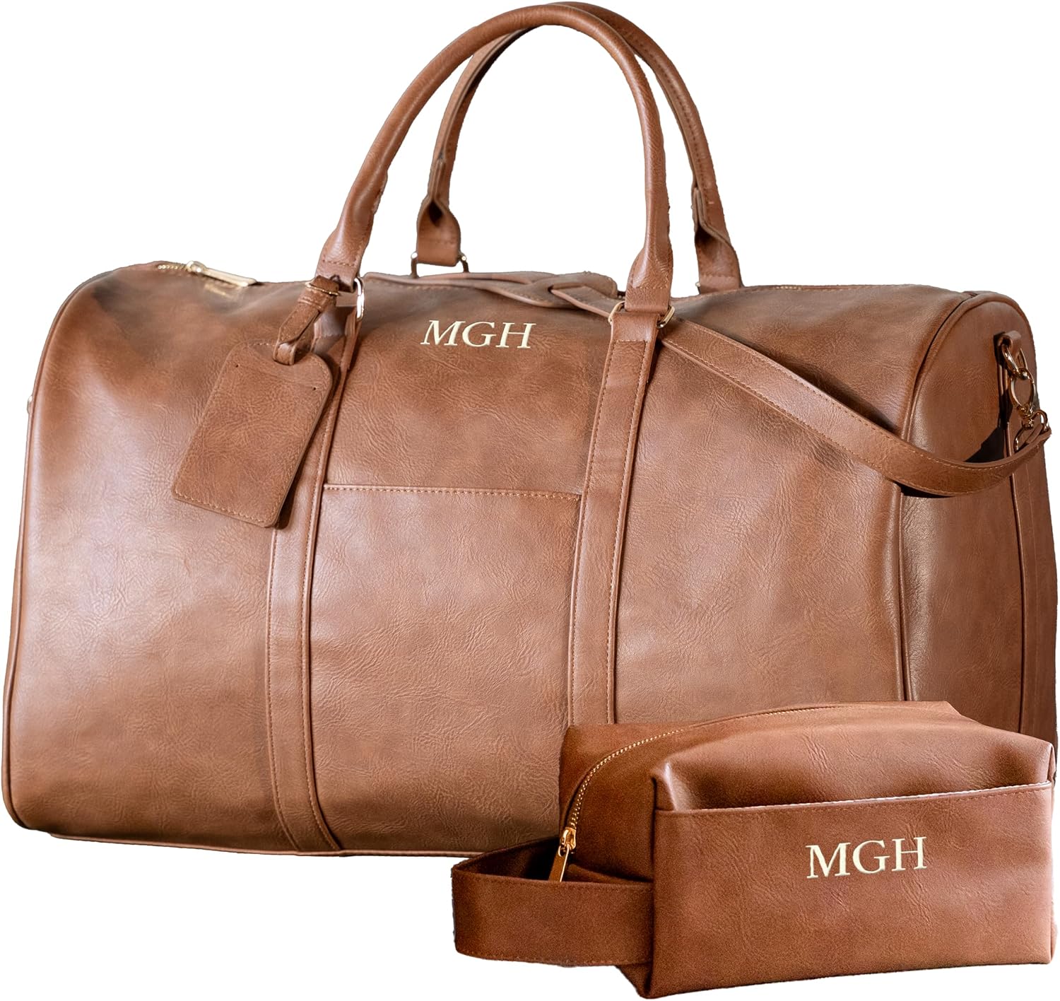 Personalized Vegan Leather Duffel B...