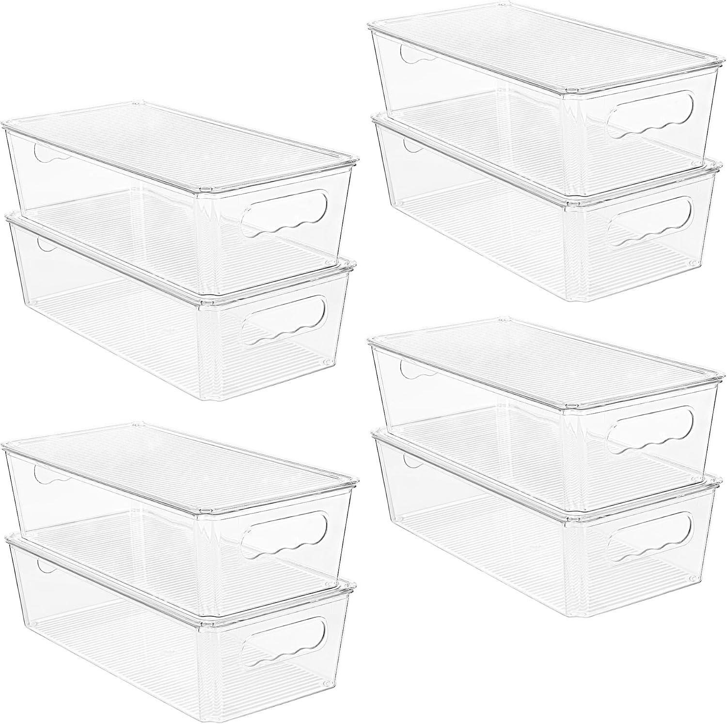 Vtopmart 8pcs Clear Stackable Stora...