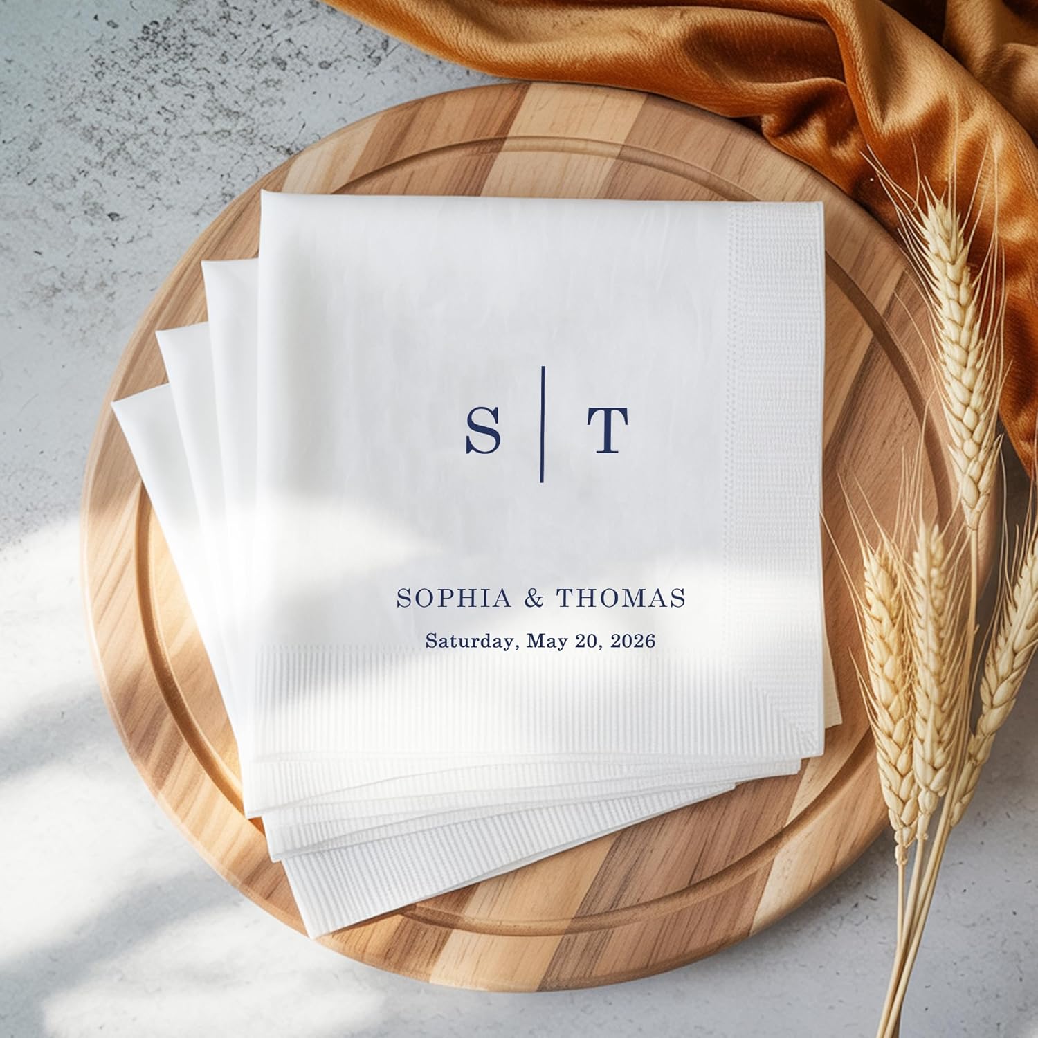 Personalized Cocktail Napkins Weddi...