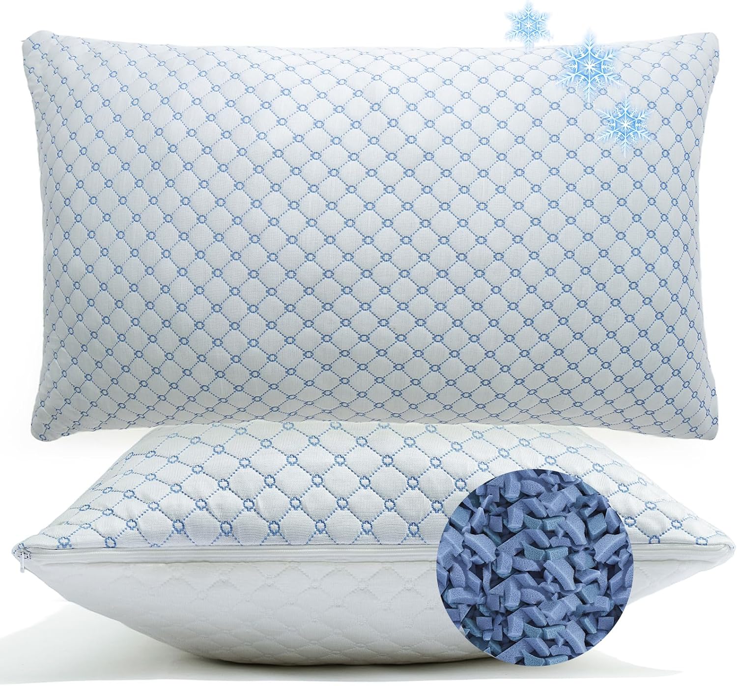 Cooling Memory Foam Pillows Queen S...