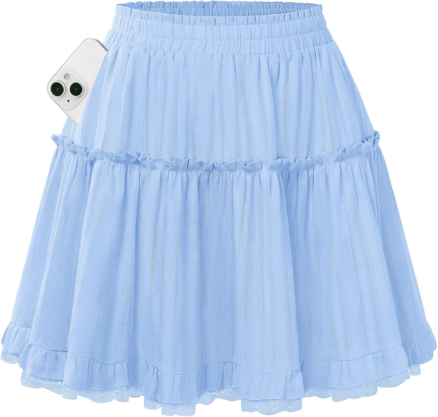 Kate Kasin Women Cotton Mini Skirt ...
