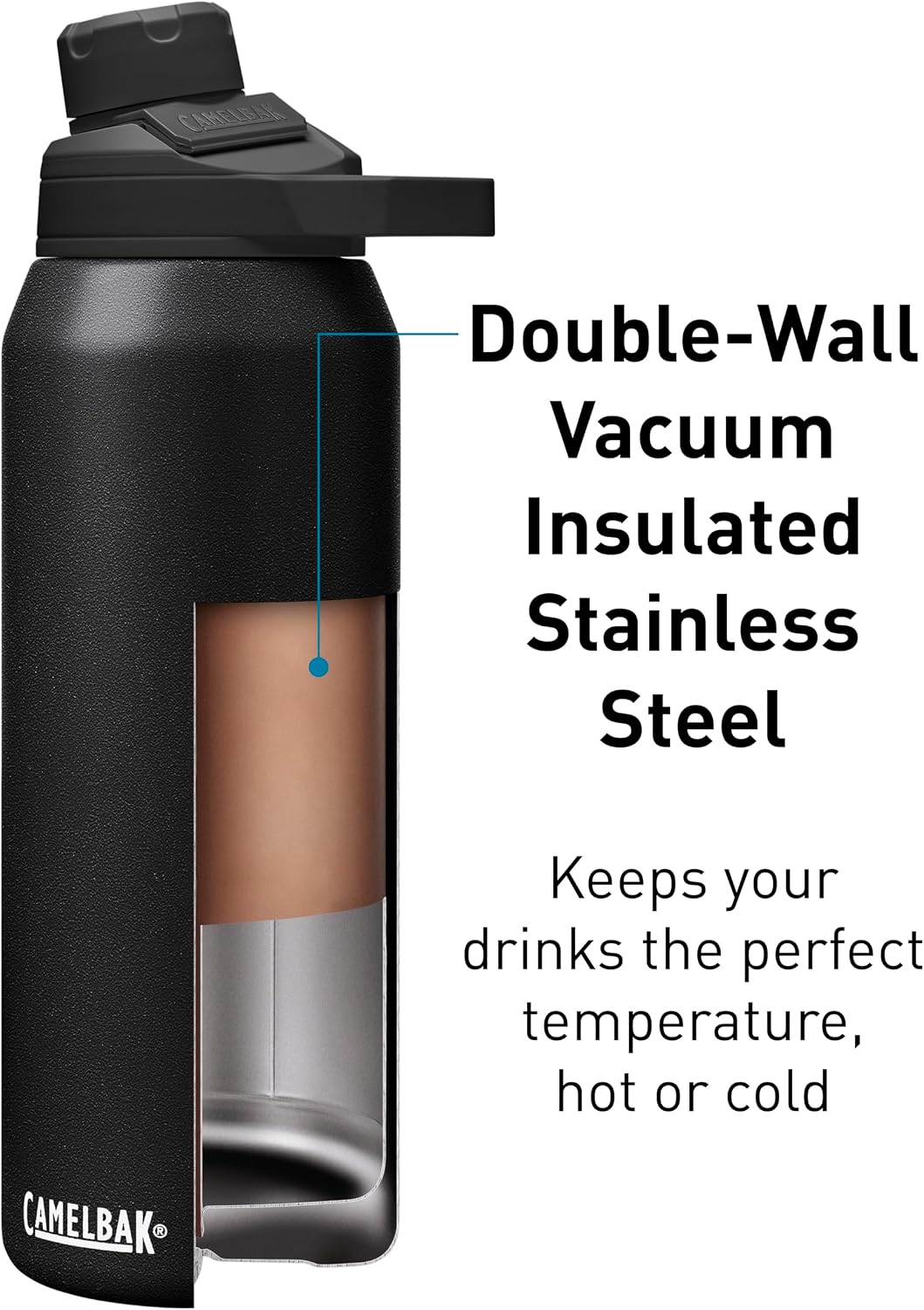CamelBak Chute Mag Vacuum Insulated Stainless Steel Water Bottle, Magnetic Leak‑Resistant Cap for Everyday Hydration - Image 3