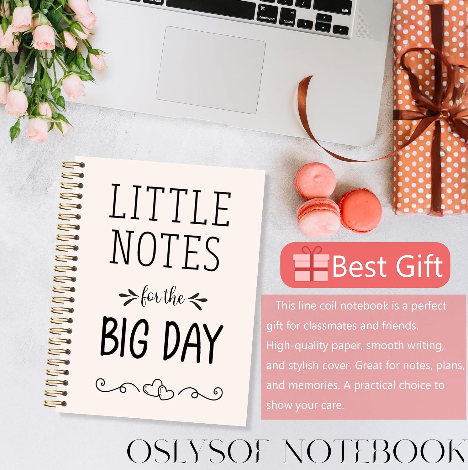 OSLYSOF Wedding Planning Spiral Notebook, Marriage Journal for Couples, Engagement Gifts for Couples Notebooks for Note Taking, Bride and Groom Gifts, 5.5x8.3 Inch with 164 Pages - Image 7