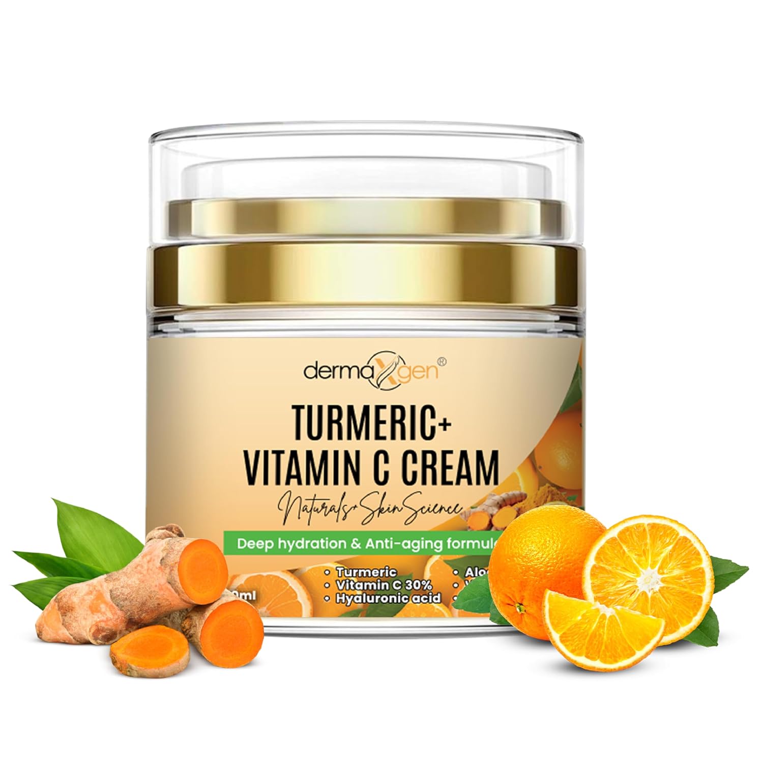 Turmeric Face Cream + 30% Vitamin C...