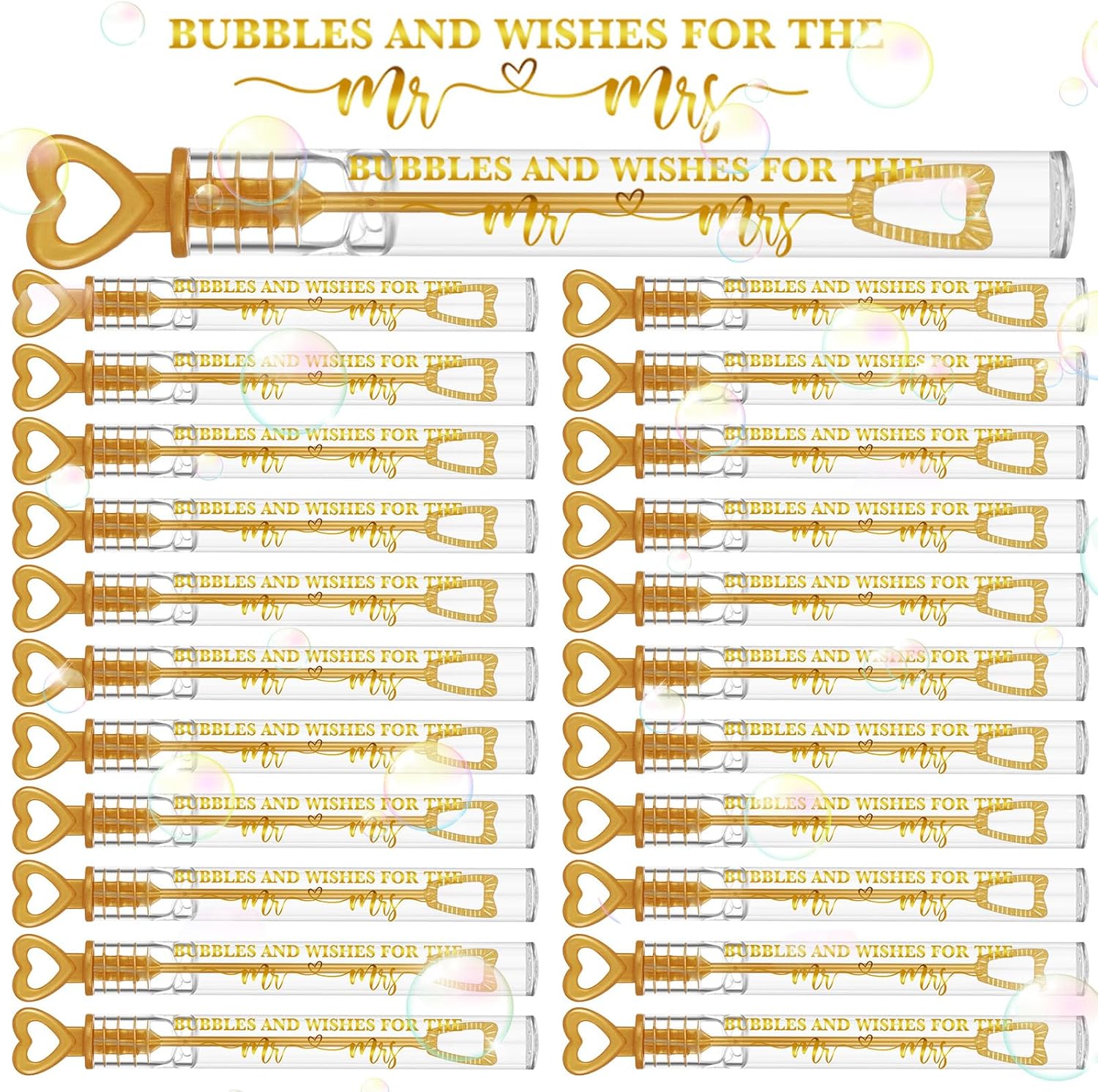 Hollowfly 60 Count Mini Bubble Wand...
