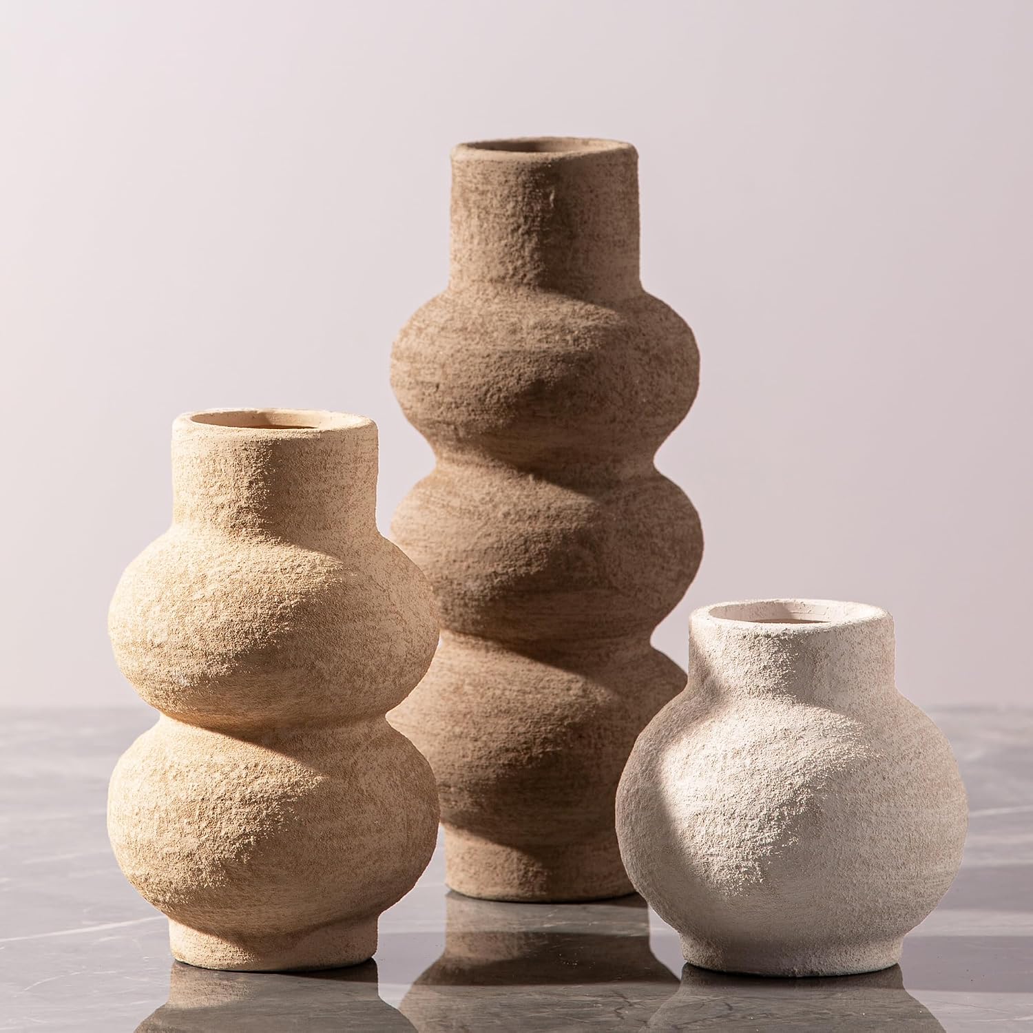 Vanselia Ceramic Vase Set of 3 Home...