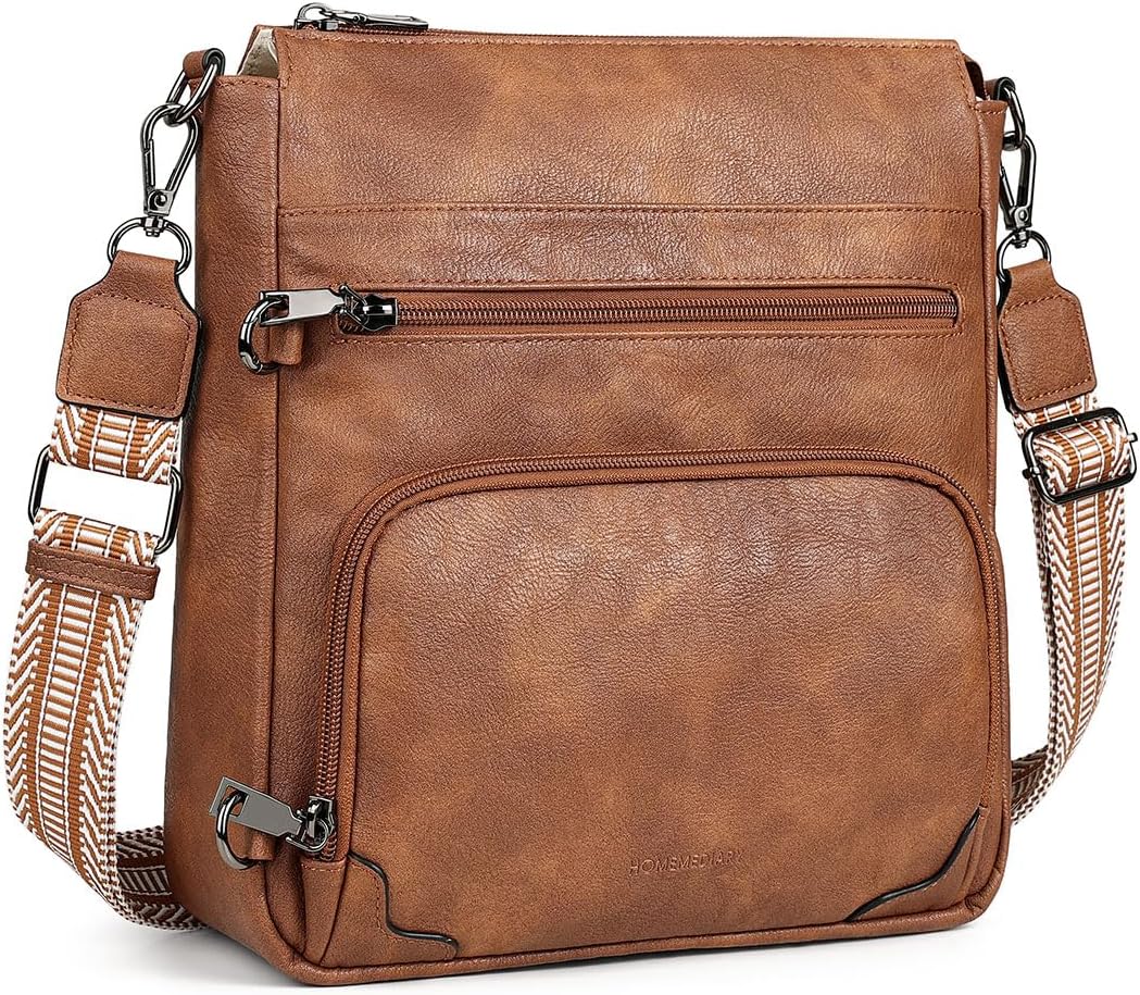 HomemeDiary Anti Theft Crossbody Purses for Women, Bag Built-in Wallet RFID