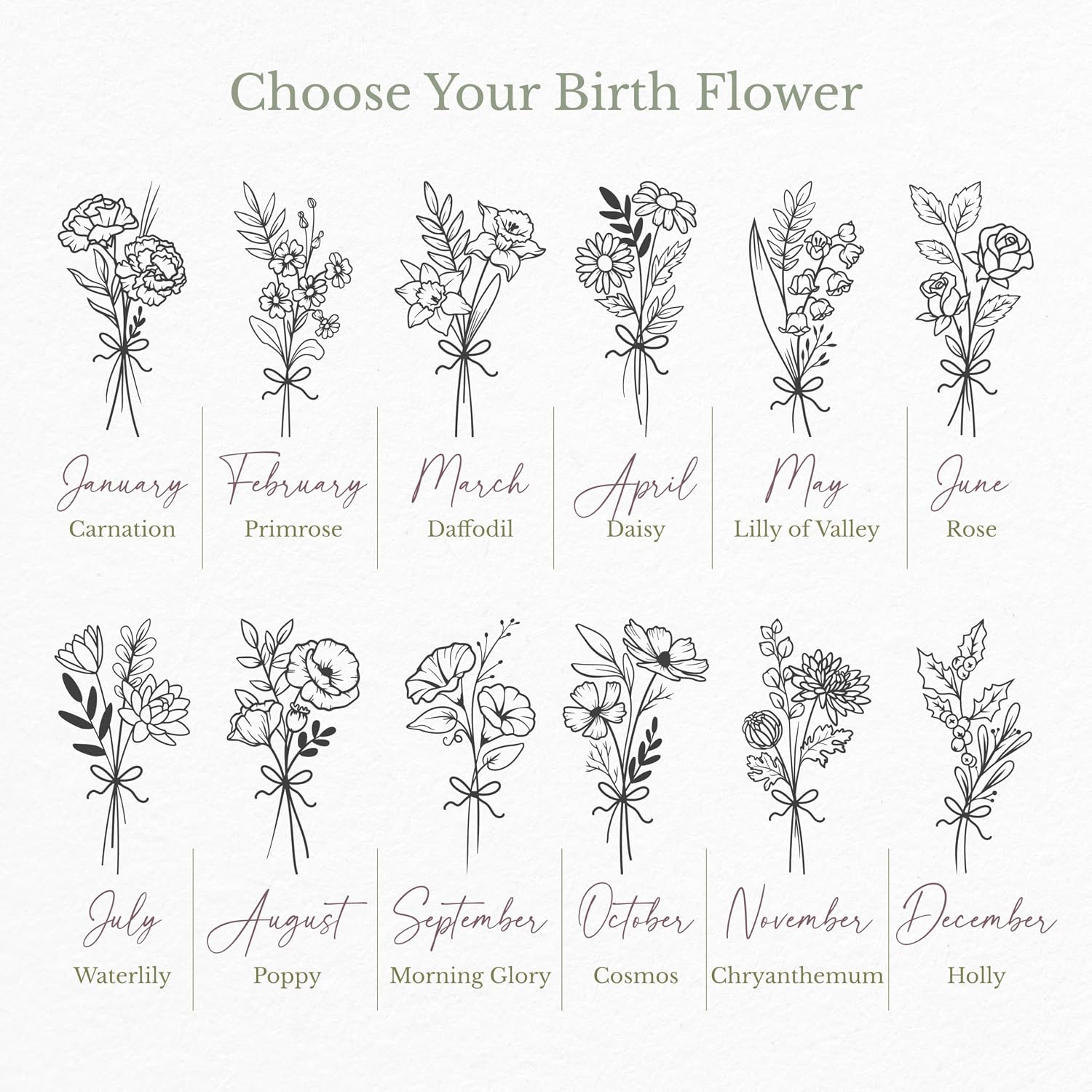Personalized Single Bridesmaid Tumbler with Birth Flower & Name, Custom 20oz Skinny Stainless Steel Cup with Straw, Bridal Party Favors, Maid of Honor Bachelorette Gift - Image 3