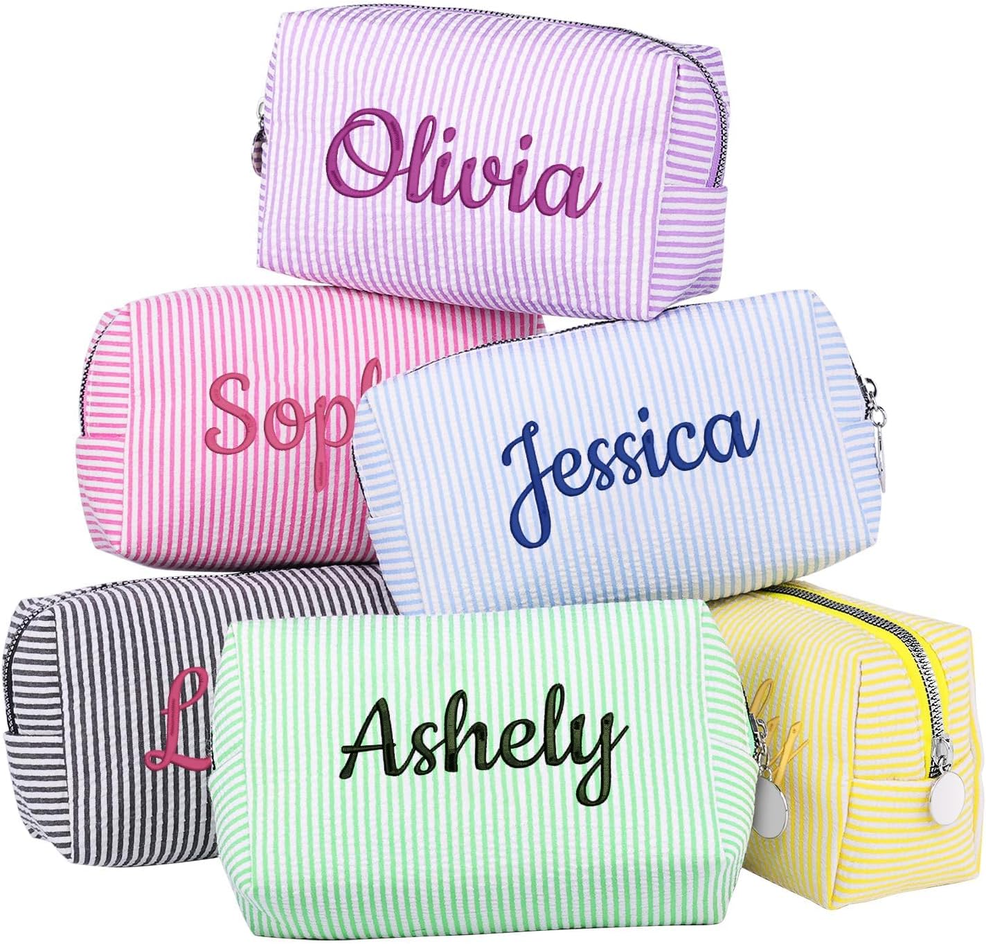 Ajiangwu Personalized Makeup Bag wi...