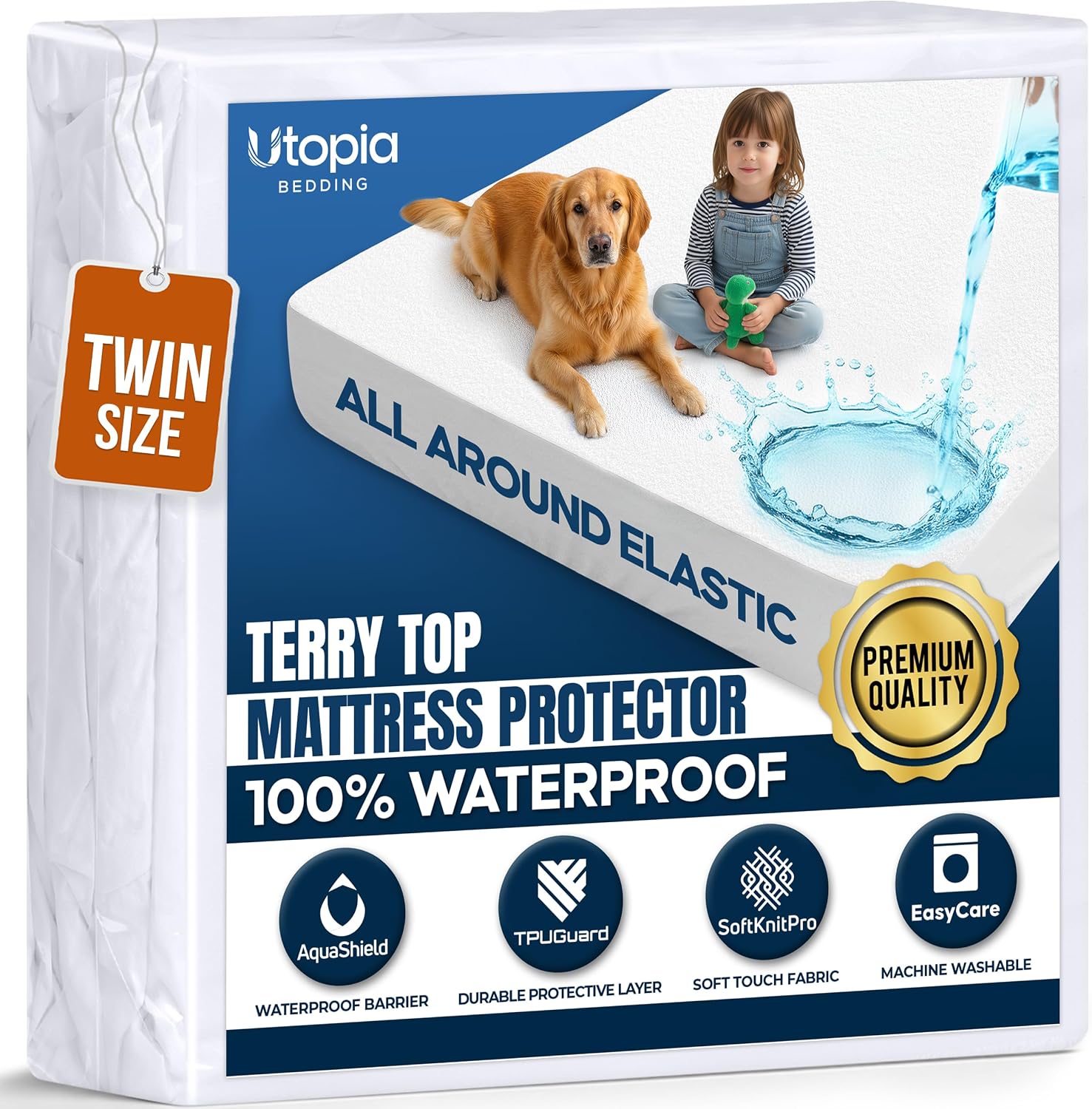 Waterproof Twin Size Mattress Prote...