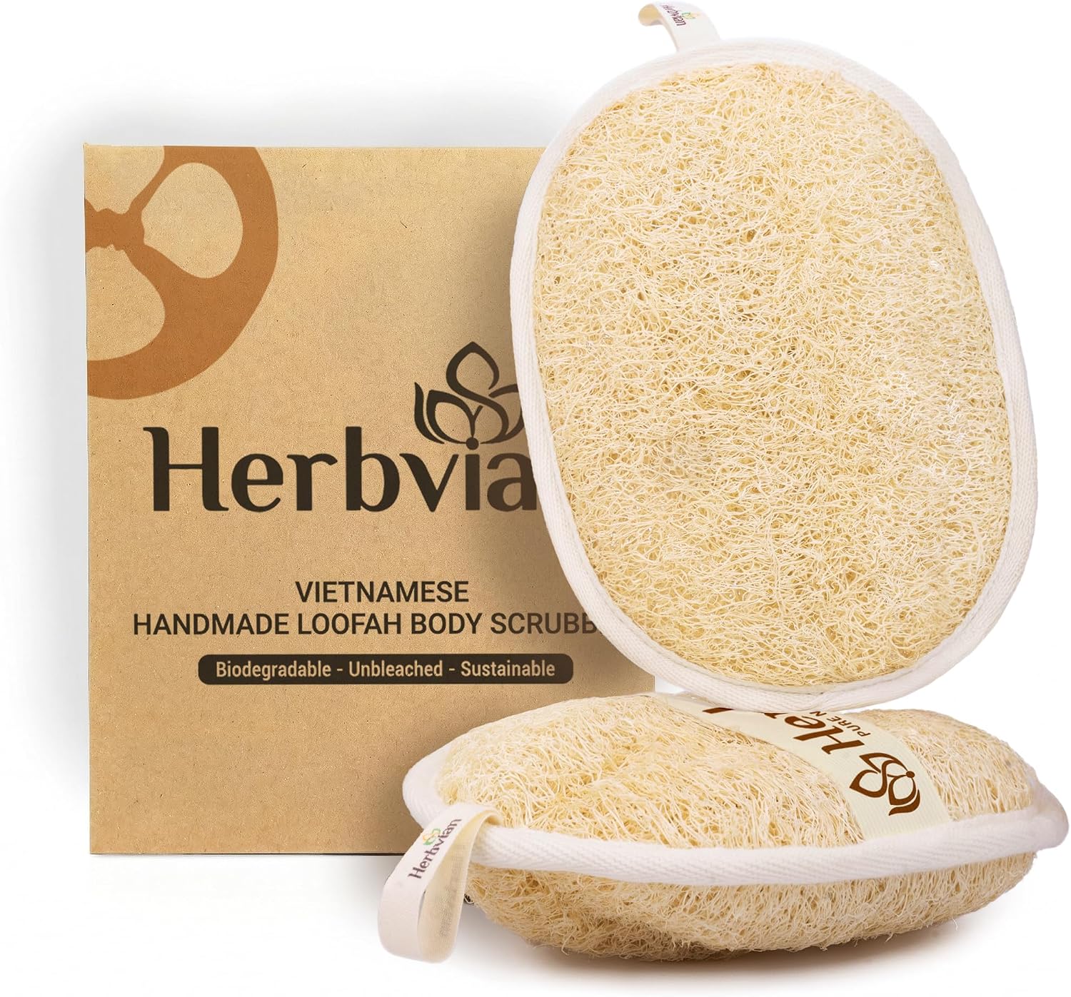 Natural Loofah Exfoliating Body Scr...