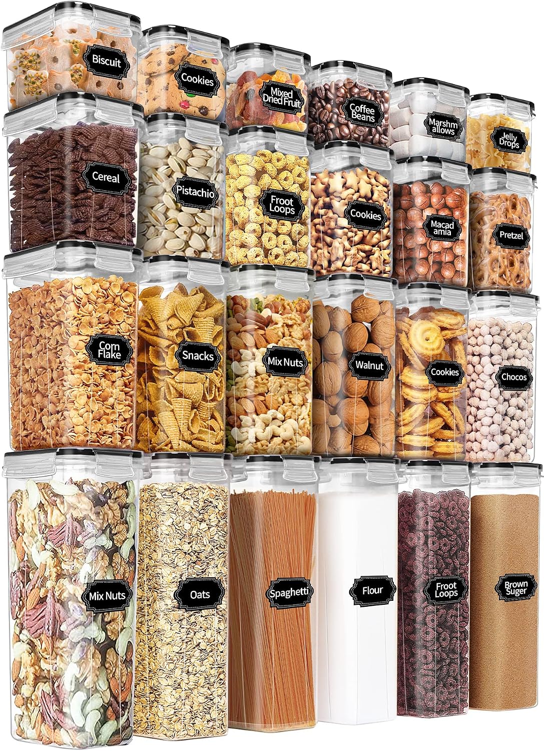 PRAKI Airtight Food Storage Contain...