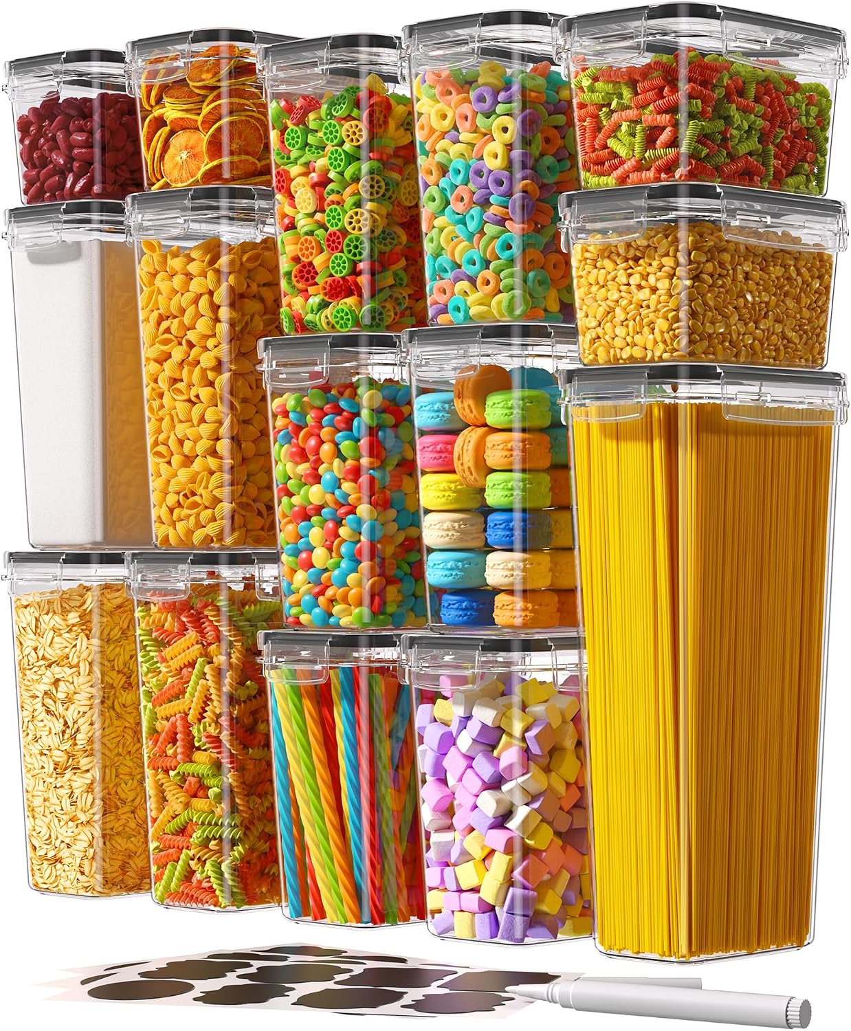 Airtight Food Storage Containers wi...