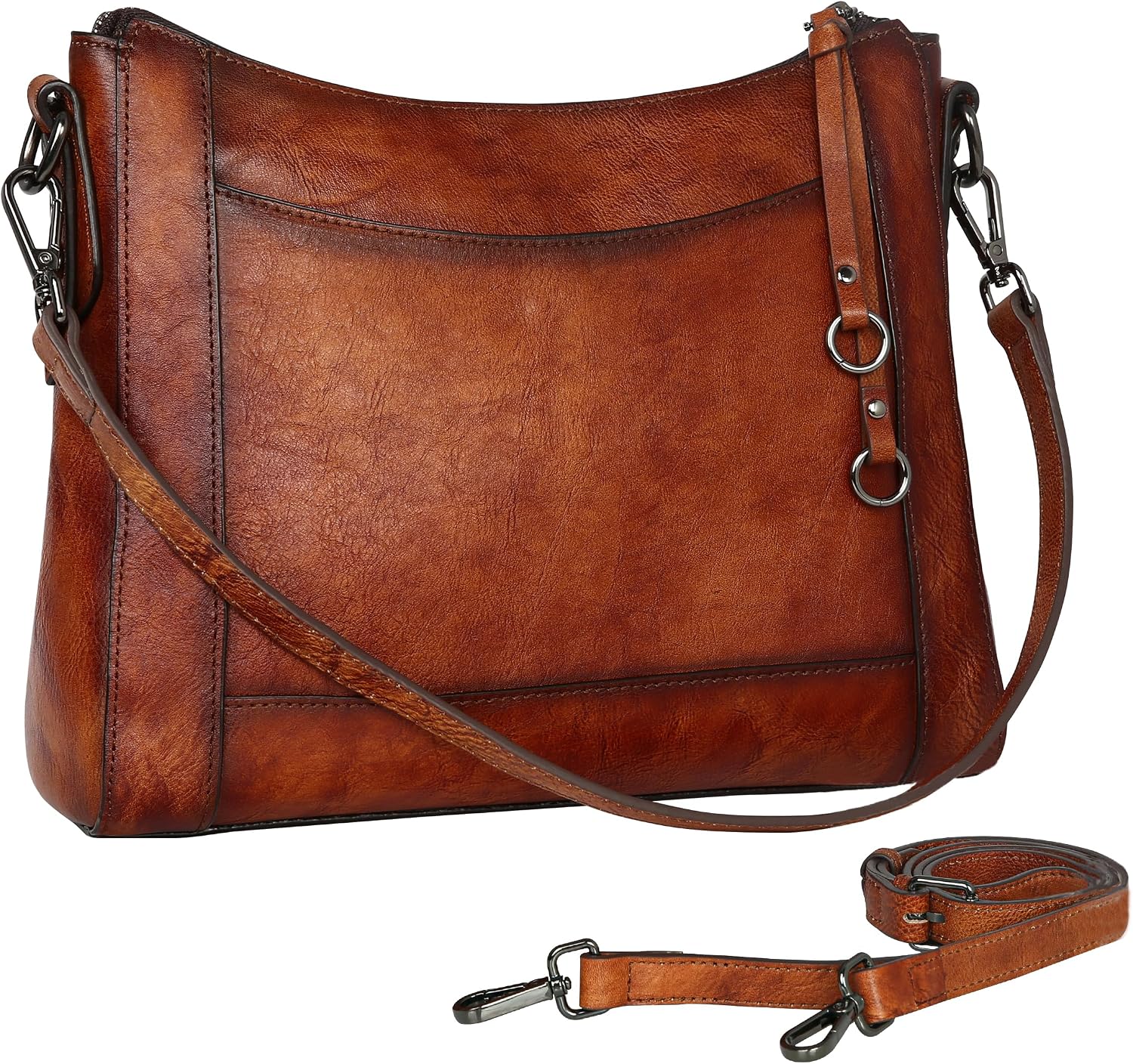 Iswee Leather Crossbody Bags for Women Purses and Handbags for Everyday