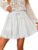 Flowy Skirts for Women Summer Boho High Waisted Lace Mini Skort