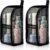Standing Toiletry Bag, Portable Lightweight Travel Toiletry Bag (Black*2)