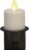 Luminara Flameless Candle Nightlight w/Dusk to Dawn Light Dark Auto Sensor, Black Wall Plug Indoor Night LED Light w/Real-Flame Effect Technology, Bathroom Bedroom Hallway, No Remote Needed