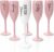 Personalized Acrylic Champagne Flutes Set for Bride & Bridesmaids – Custom Engraved Wedding Toast Glasses – Bachelorette Party, Bridal Shower, Wedding Day Keepsake